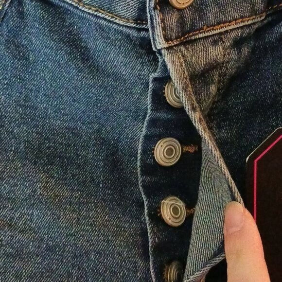 No Boundaries Womens Jeans Super High Rise Straight Distressed Denim - Picture 11 of 14